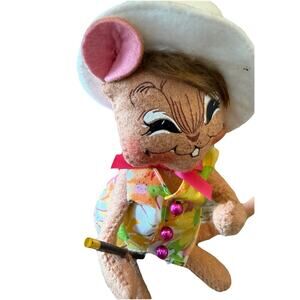 Vintage 2011 Annalee Mobilitee Dolls 6” Sweetheart Boy Mouse Spring Easter Magic